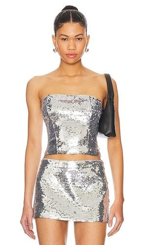 Sequin Tube Top in Metallic . - size L (also in M, S, XL, XXS) - GUIZIO - Modalova