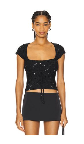 Miki sequin knit top en color talla L en - Black. Talla L (también en M, S, XL, XS) - GUIZIO - Modalova