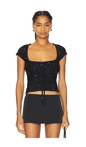 Miki sequin knit top en color talla M en - Black. Talla M (también en S, XL, XS) - GUIZIO - Modalova