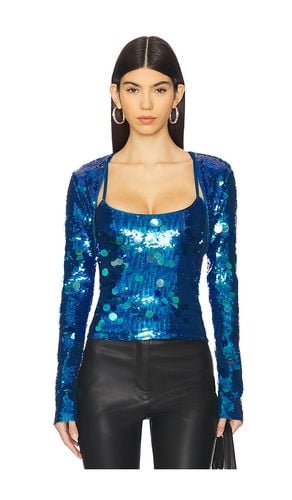 Paillette Bolero in Blue. - size L/XL (also in S/M, XXS/XS) - GUIZIO - Modalova