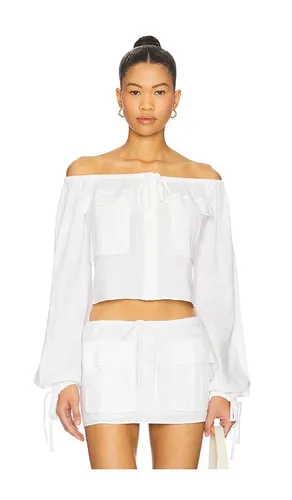Akiko top en color blanco talla M (también en L) - GUIZIO - Modalova