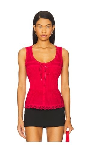 Lillie Pintuck Top in Red. - size M (also in S, XS) - GUIZIO - Modalova