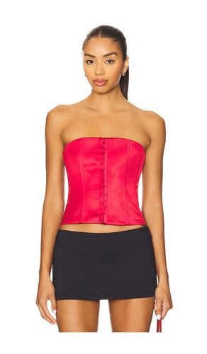 Satin Corset in Red. - size M (also in S, XL, XS, XXS) - GUIZIO - Modalova