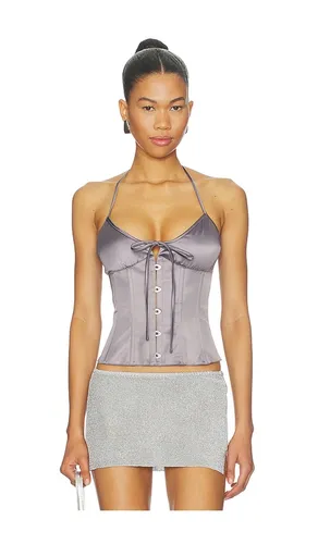 Marini Corset in Metallic Silver. - size XL (also in XS) - GUIZIO - Modalova