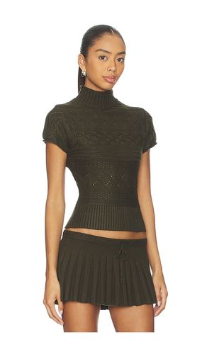 Cable Knit Turtleneck Top in . Size M. Also in S, XS, XXS - GUIZIO - Modalova