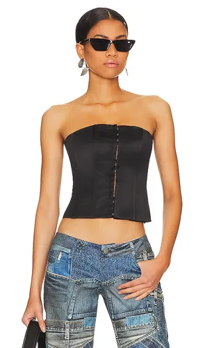 Satin Corset Top in . Size L. Also in S, XL, XXL - GUIZIO - Modalova