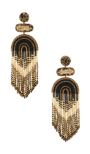 Pendientes ishani en color black,metallic brronze talla all - Deepa Gurnani - Modalova