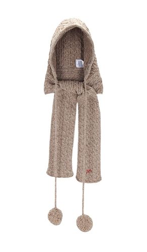 SCHAL HOODED POM POM in - Damson Madder - Modalova