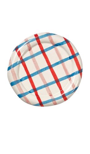 Bandeja hand painted chubby saucer en color blanco talla all - Damson Madder - Modalova