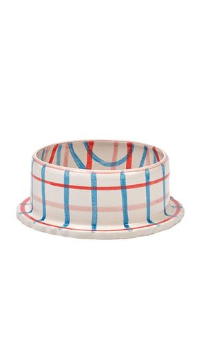 NAPF HAND PAINTED CERAMIC PET BOWL in - Damson Madder - Modalova