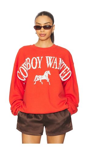 Cowboy Wanted Boyfriend Crew in Red. - size L (also in M, S, XL, XS) - DAYDREAMER - Modalova