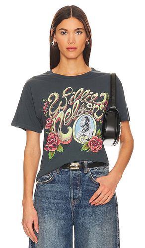 Camiseta tirantes boyfriend willie nelson rose frame en color negro talla L en - Black. Talla L (también en S) - DAYDREAMER - Modalova