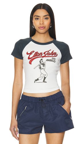 Camiseta elton john home run shrunken raglan en color blanco talla M en - White. Talla M (también en L, S, X - DAYDREAMER - Modalova