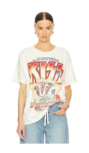 Camiseta kiss destroyer tour 76 merch en color blanco talla L en - White. Talla L (también en M, S, XL, XS) - DAYDREAMER - Modalova