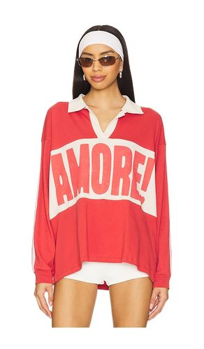Amore Rugby Top in Red. - size L (also in M, XL, XS) - DAYDREAMER - Modalova