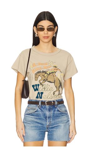 Willie Nelson Horse Called Music Reverse Gf Tee in Grey. - size L (also in XS) - DAYDREAMER - Modalova
