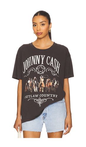 Johnny Cash Outlaw Country Merch Tee in Grey. - size L (also in M, S, XL, XS) - DAYDREAMER - Modalova