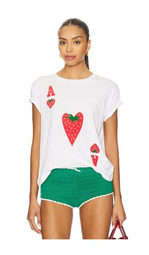 Ace Of Strawberries Solo Tee Shirt in White. - size M (also in S, XS) - DAYDREAMER - Modalova