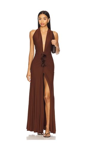 Elida Dress in Chocolate. - size L (also in M, S, XS) - Deme by Gabriella - Modalova