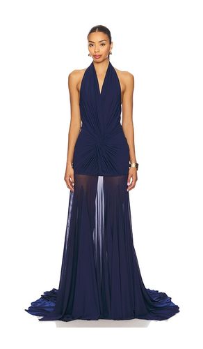 Chloe Gown in Navy. - size L (also in M, S, XL, XS) - Deme by Gabriella - Modalova
