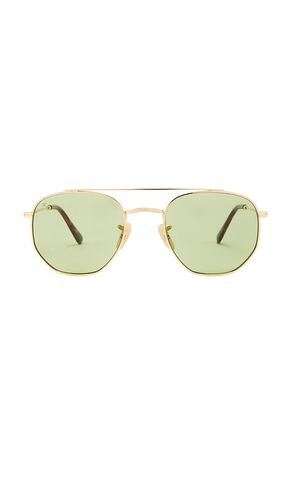 Jones Aviator Sunglasses in Metallic Gold - Decade Eyewear - Modalova