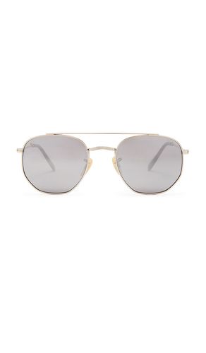 Jones Aviator Sunglasses in Metallic Silver - Decade Eyewear - Modalova