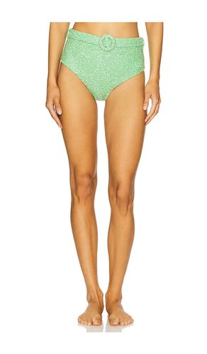 Heidi Hi-Waisted Belted Bottom in Green. - size L (also in M, S, XS) - Oceanus - Modalova