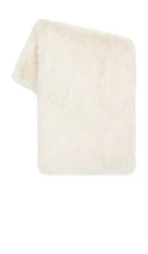DELFI Yuki Faux Fur Scarf in White - DELFI - Modalova
