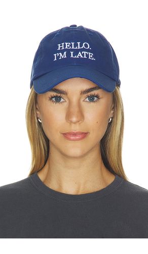 Sombrero de papá hello i'm late en color azul talla all - DEPARTURE - Modalova