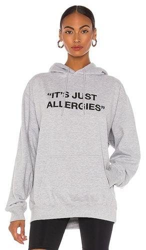 Just Allergies Oversized Hoodie in Grey - DEPARTURE - Modalova