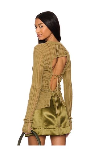 Rib Long Sleeve Shirt in Army. - size 38/XS (also in 40/S, 42/M) - Des Phemmes - Modalova