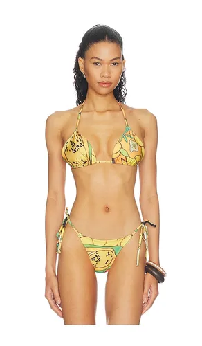 Frutas Bikini Top in Yellow. - size L (also in M, XS) - Donde Esteban - Modalova