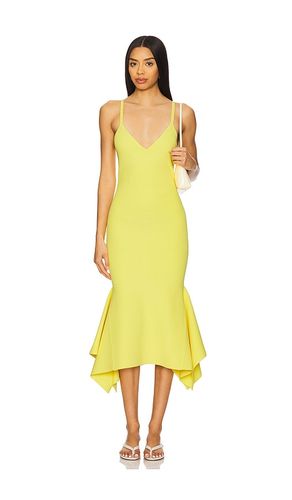 Dawn Ribbed Form-Knit Maxi Dress in Lemon. - size L (also in S) - Dodiee - Modalova