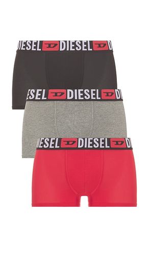 Three-Pack All Over Logo Waist Boxers in Red,Black. - size L (also in M, S, XL/1X, XXL/2X) - Diesel - Modalova