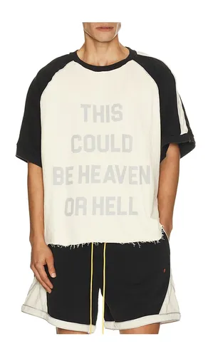 Heaven or Hell Raglan Tee in . Taglia L. Also in M, S, XL/1X - Diet Starts Monday - Modalova
