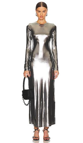 Vestido midi mathi en color plateado metálico talla L en - Metallic Silver. Talla L (también en M, S, XL, XS, XXS) - Diesel - Modalova