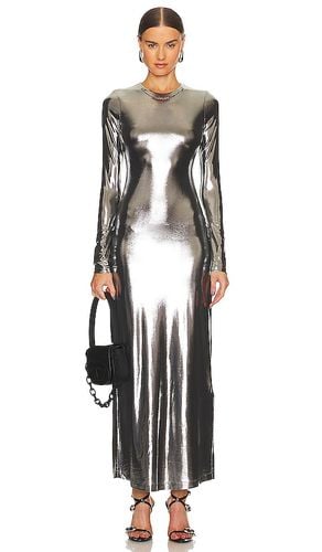 Mathi Midi Dress in Metallic Silver. - size XS (also in XXS) - Diesel - Modalova