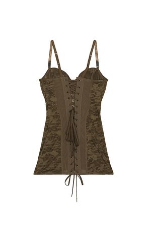 X Savage C Camo Lace Corset Slip in Army. - size 2X (also in 3X) - Diesel - Modalova