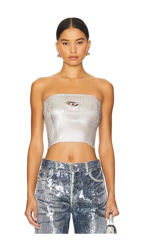 Top tubo m-clarksvillex-c en color metálico talla XL en - Metallic Silver. Talla XL (también en XS) - Diesel - Modalova