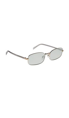 X rachael kirkconnell metal rectangle sunglasses in color metallic size all - DIFF EYEWEAR - Modalova