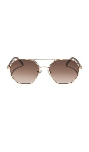 X jojo fletcher thin metal navigator sunglasses in color brown size all - DIFF EYEWEAR - Modalova