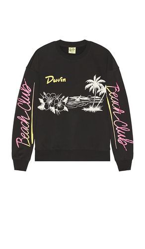 Beach Club Crewneck Sweater in Charcoal. - size L (also in M, S, XL/1X) - Duvin Design - Modalova
