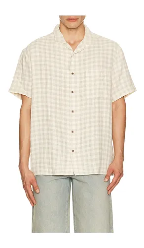 Textured Cotton Button Up Shirt in . Size L. Also in M, XL/1X - Duvin Design - Modalova