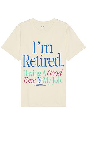 Retired Tee in Cream. - size L (also in S) - Duvin Design - Modalova