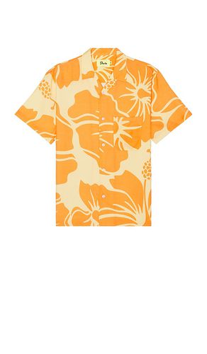 Hibiscus Button Up Shirt in Orange. - size L (also in M, S, XL/1X) - Duvin Design - Modalova