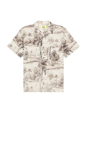 Tropical Button Up Shirt in Brown. - size L (also in M, S) - Duvin Design - Modalova