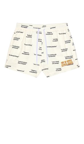Auto Reply Swim Short in Cream. - size L (also in M, S, XL/1X) - Duvin Design - Modalova