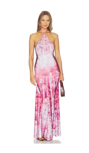 Shell Halter Neck Long Dress in . Size L. Also in S, XS - Di Petsa - Modalova