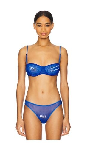 Wet Script Bra in Royal. - size L (also in M, S, XS) - Di Petsa - Modalova