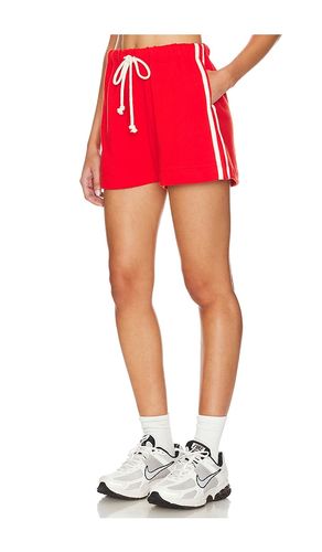 Eco Terry Stripe Sweat Short in Red. - size XXS (also in L) - DONNI. - Modalova